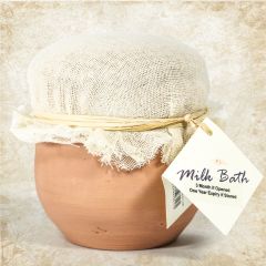 A Mixture of milk powder, oatmeal, herbs, and almonds powder bath.

