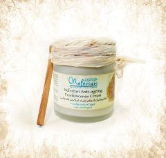 Antiwrinkle cream in a glass jar.