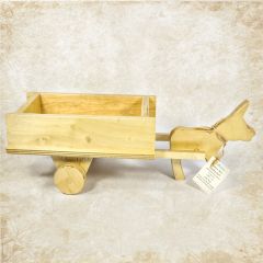 Wooden donkey cart toy (empty)