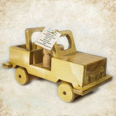 Wooden Jeep Toy