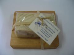 Olive Oil soap on a wooden handle