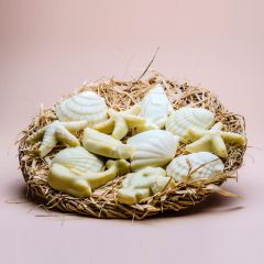 Red Sea collection of small soaps as sea shells in a basket