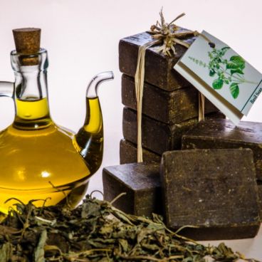 Olive Oil and Basilicum Leaves Soap