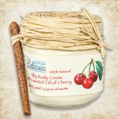 Silky body cream with essential oil of cherry
